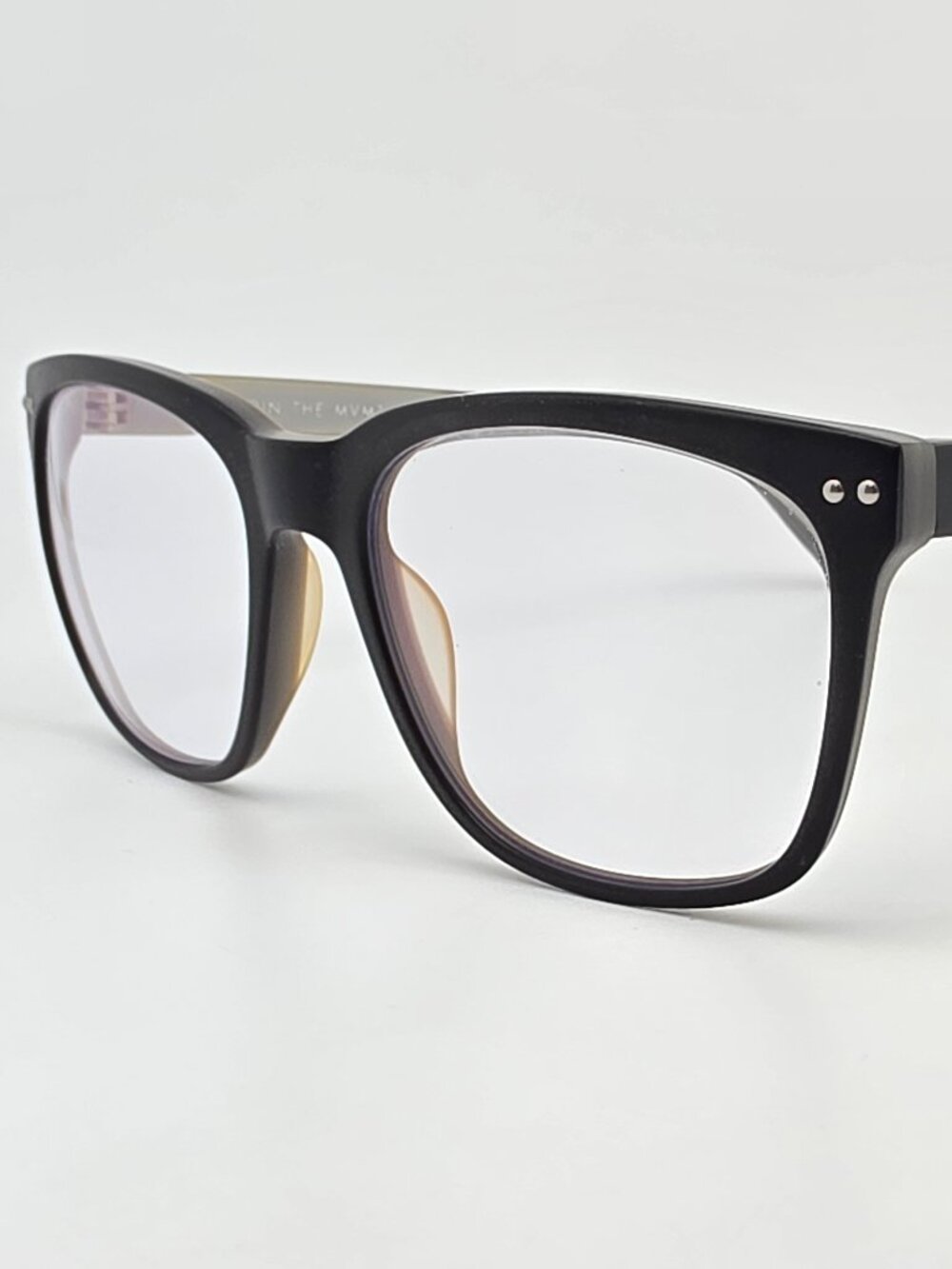 MVMT Ritual AAAM-Blue Matte Black on Matte Silver Blue Light Filtering Glasses